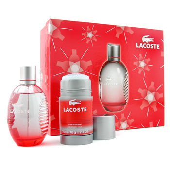 lacoste red gift set
